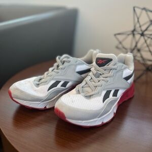 Reebok Kids' Sneakers in White, Gray, and Red